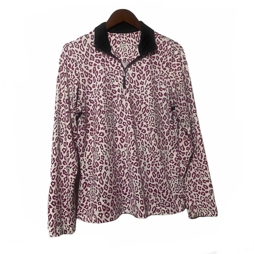 Tail White Label Golf Leopard Cheetah Sweater